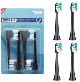 Replacement Heads Compatible With Philips For Philips Electric Toothbrush - Black