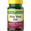 Spring Valley Concentrated Aloe Vera Gel Dietary Supplement, 50 Count - Spring Valley