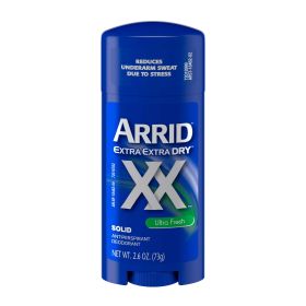 Arrid XX Extra Extra Dry Solid Antiperspirant Deodorant, Ultra Fresh, 2.6 oz - Arrid