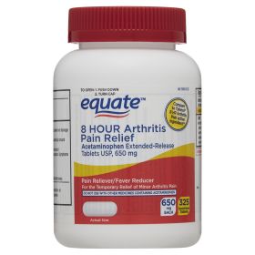 Equate 8 Hour Arthritis Pain Relief Acetaminophen Extended Release Tablets 650mg;  325 Count - Equate