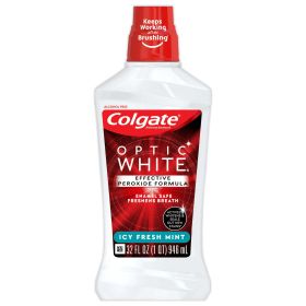 Colgate Optic White Whitening Mouthwash;  Fresh Mint;  946 mL;  32 fl.oz - Colgate