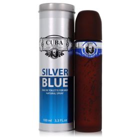 Cuba Silver Blue by Fragluxe Eau De Toilette Spray - Men - 3.3 oz