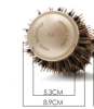 Round Brush SUPRENT Round Brush With Natural Boar Bristles,Nano Thermic Ceramic Coating & Ionic Roller Hairbrush For Blow Drying, Curling&St - Medium