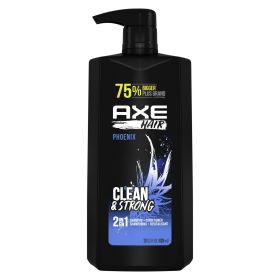 Axe Phoenix Moisturizing 2-in-1 Shampoo and Conditioner, Crushed Mint and Rosemary, 28 fl oz - AXE