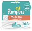 Pampers Baby Wipes Expressions Fragrance Free 3X Pop-Top Packs 168 Ct - Pampers