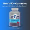 One A Day Men's 50+ Gummies Multivitamin w/ Immunity and Brain Support;  110 Count - One A Day