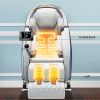 Electric Luxury back Calf heat Kneading 3D AI Voice Zero Gravity foot roller oversize morden Massage Chair - as Pic