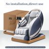 Electric Luxury back Calf heat Kneading 3D AI Voice Zero Gravity foot roller oversize morden Massage Chair - as Pic