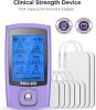 TENKER TENS Unit Muscle Stimulator, 24 Modes TENS EMS Machine for Pain Relief Therapy/Pain Management, Rechargeable Electronic Pulse Massager with 2"x