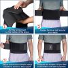 Back Brace For Lower Back Pain Relief, Lumbar Support Belt For Men And Women With 5 Lumbar Pads L - Black