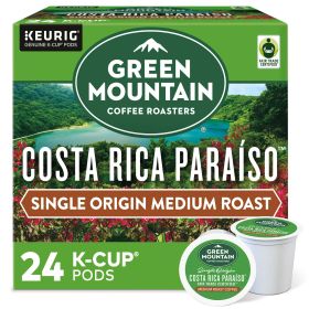 Green Mountain CoffeeÂ® Roasters Costa Rica Paraiso Single-Serve K-Cup Pods, Medium Roast Coffee, 24 Count