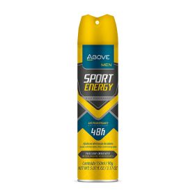 ABOVE Sport Energy - 48 Hours Antiperspirant Deodorant - Dry Spray for Men - Woody