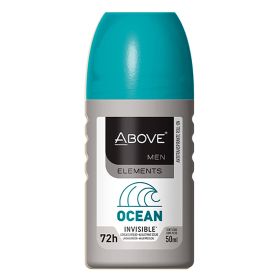 ABOVE Ocean - 72 Hour Elements Antiperspirant Roll-On Deodorant for Men - Notes of Lemon, Bergamot